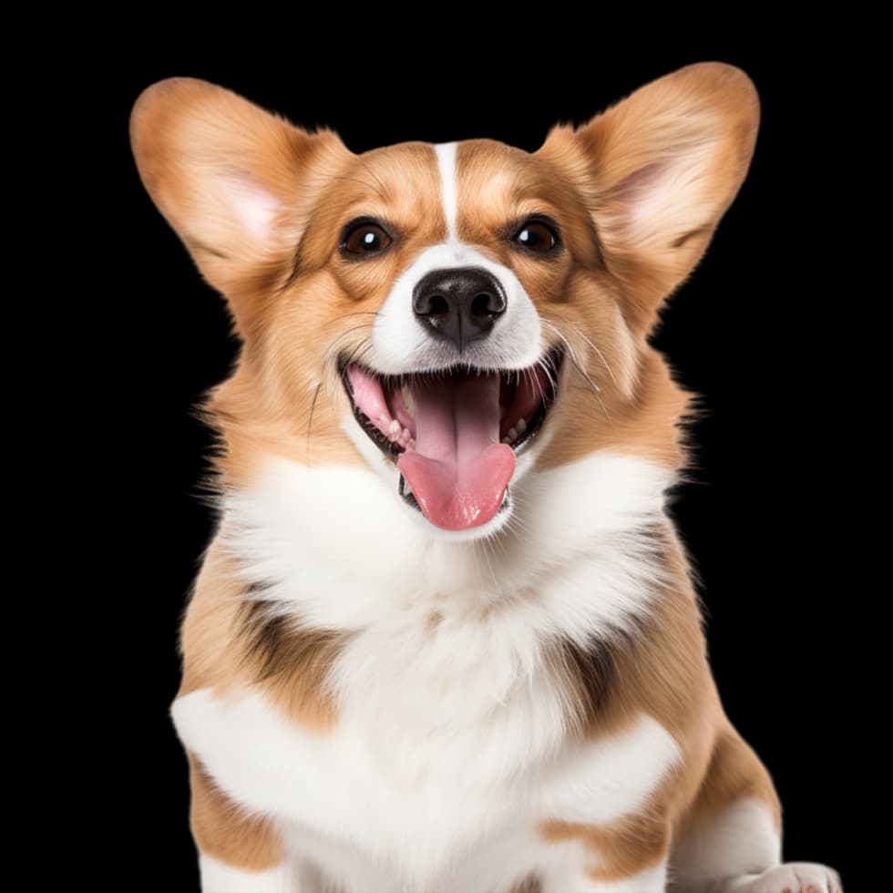 Cachorro sorrindo